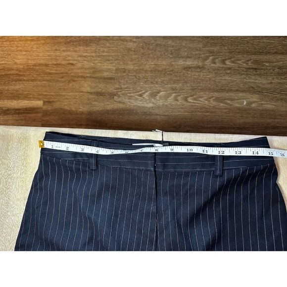 Anthropologie TwentySixHundred NWT Pinstripe Utility Pants Wide Leg Navy Size 10 - Picture 3 of 13